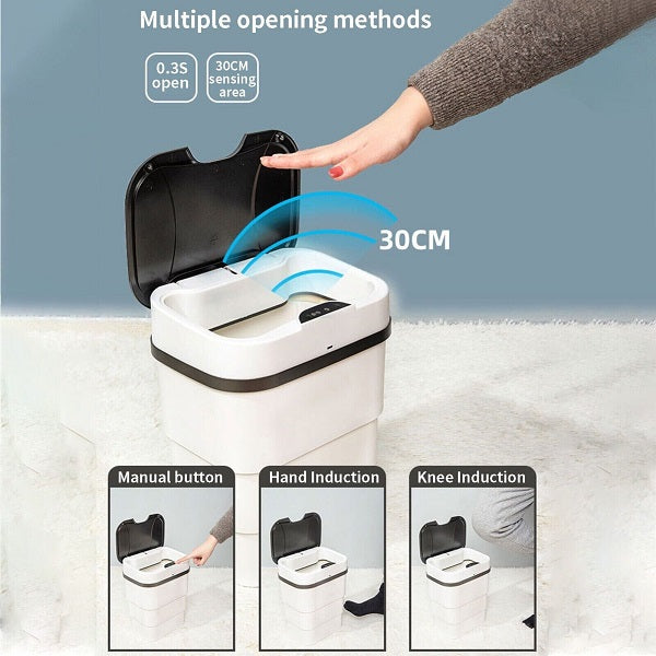 Smart Sensor Tech Savvy Modern Foldable Bin