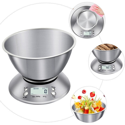 5kg\1g Digital Kitchen Scale With A Bowl
