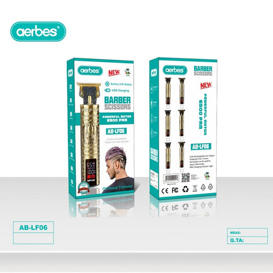 Portable Rechargeable Electric Hair Trimmer With LCD Display