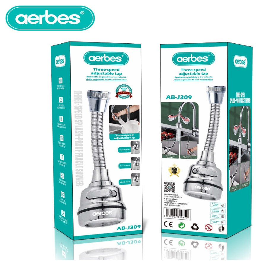 AquaFlow Three speed Adjustable Shower Head