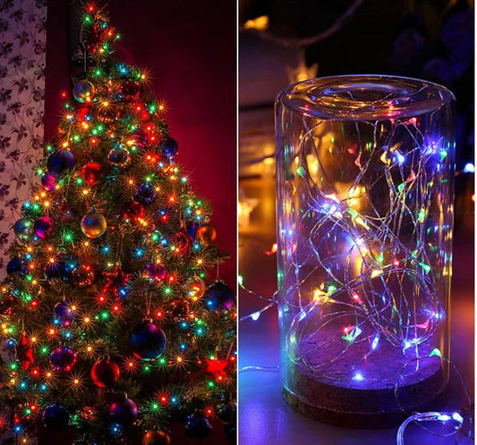 100 LEDs Solar Powered Copper Wire Light