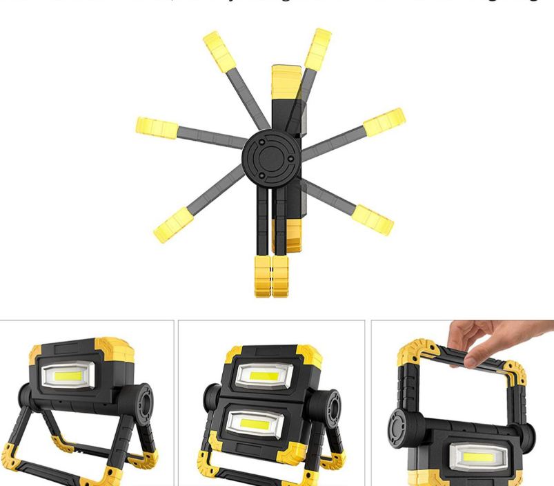 Adjustable Foldable Double Outdoor Floodlight