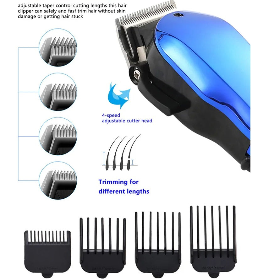 Professional Corded Royal Blue Hair Trimmer