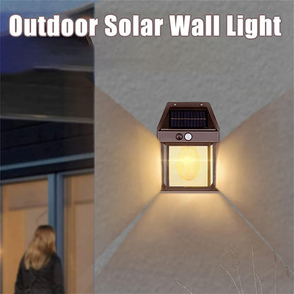 Waterproof Outdoor Solar Infrared Sensor Wall Lamp