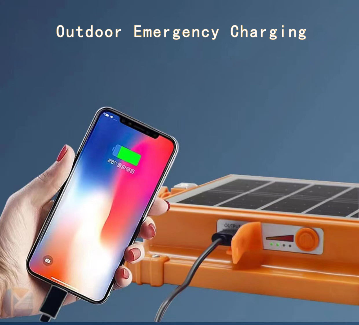 200W Multifunctional Rechargeable Solar Powered Work Light