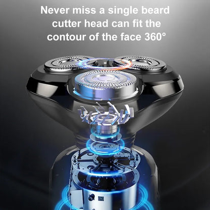 800Mah Electric Rechargeable Shaver With Battery Level LCD Display