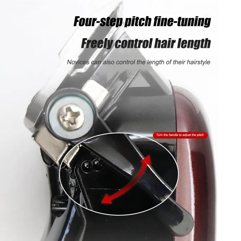 Rechargeable Hair Trimmer With LCD Display