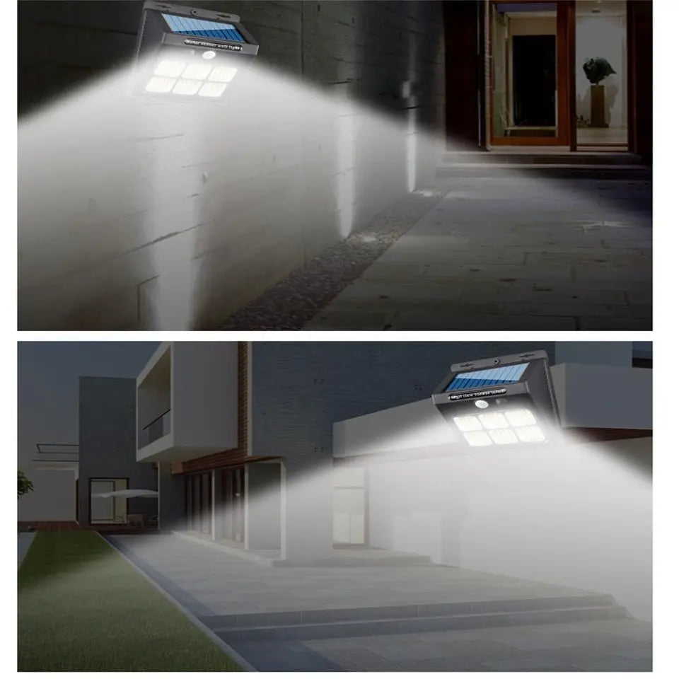 Solar Powered Sensor COB Wall Light 1200Mah