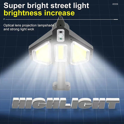 30W Solar Powered 2400mah Battery COB Street Light