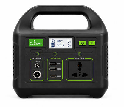 200W Portable Power Station 128Wh Lithium Battery Backup with Pure Sine Wave AC Output, USB, USB-C, DC Ports & LED Light – Rechargeable Power Supply for Camping, Load Shedding, Travel & Emergency Use