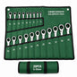 20-Piece Chrome Vanadium Ratchet Spanner Set 6–32mm with Roll-Up Storage Pouch – Metric Combination Ratcheting Wrench Set for Automotive, Mechanical, DIY & Workshop Use