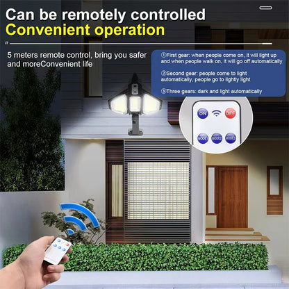 30W Solar Powered 2400mah Battery COB Street Light