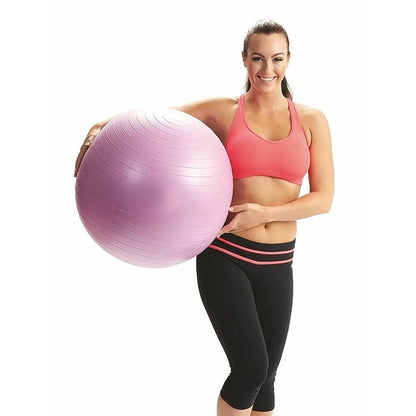 Active Fitness Yoga Exercise Ball With Pump