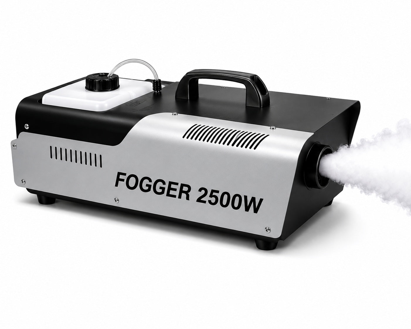 Fogger 2500W Professional Smoke Machine with Large Fluid Tank, Fast Heat-Up, High Fog Output & Carry Handle for Stage, DJ, Events, Parties and Live Shows