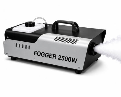 Fogger 2500W Professional Smoke Machine with Large Fluid Tank, Fast Heat-Up, High Fog Output & Carry Handle for Stage, DJ, Events, Parties and Live Shows