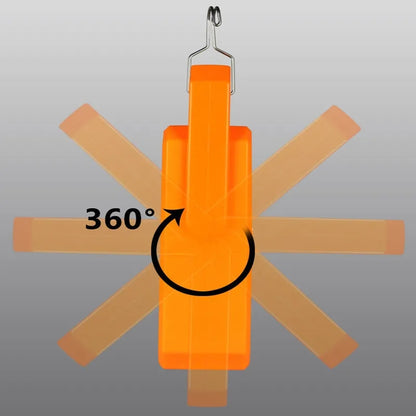 Solar Powered 124LED Work Light 3000mah Battery