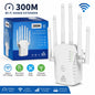 300Mbps Wi-Fi Range Extender Signal Booster with Multi-Antenna Design – 2.4GHz