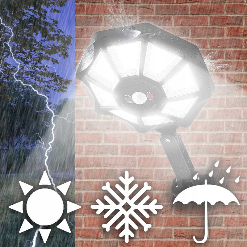 Solar Powered 168 COB Sensor Street Light