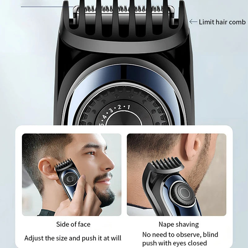 Smart Rechargeable Hair Trimmer With 10 Level Adjustment