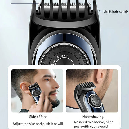 Smart Rechargeable Hair Trimmer With 10 Level Adjustment