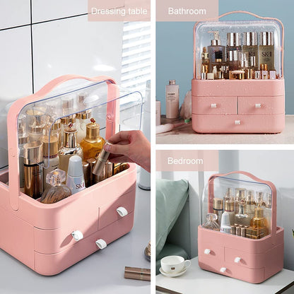 Cosmetics Storage Case With 3 Drawers