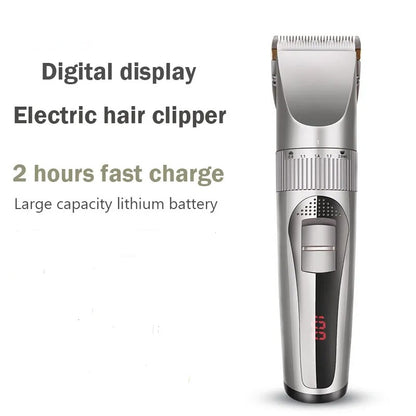Rechargeable Hair Trimmer With Level Adjustments