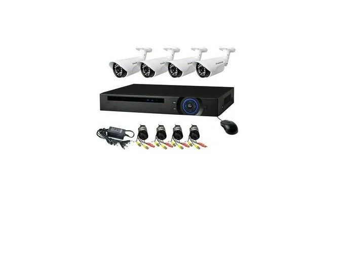 4 Channel cctv camera system- 500gig hard drive Wired Sensor Security System