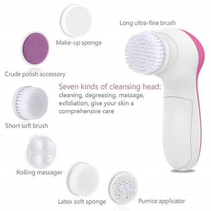 4-In-1 Battery Operated Face Cleaner