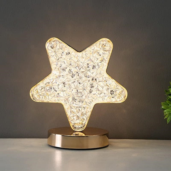 Rechargeable 3 LED Mode Star Light Table Lamp