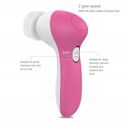 4-In-1 Battery Operated Face Cleaner