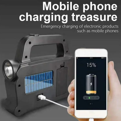 Rechargeable Solar Powered Portable Work Light