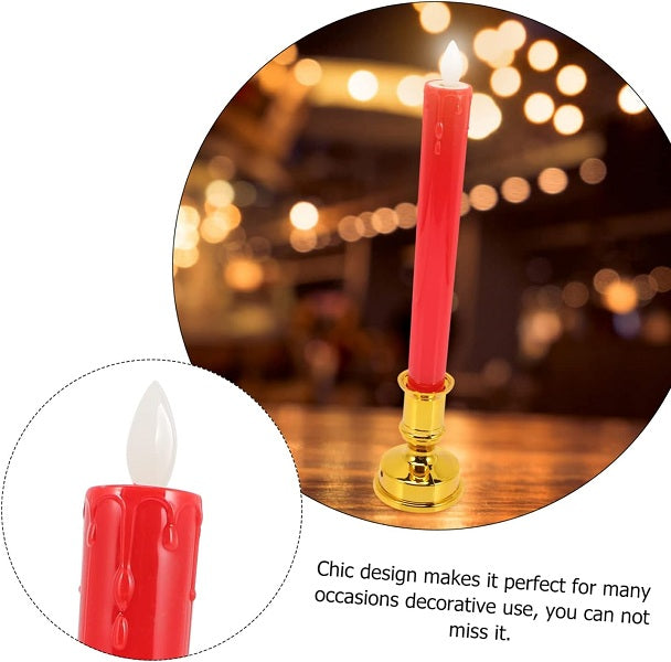 LED Candle with Base Set of 2