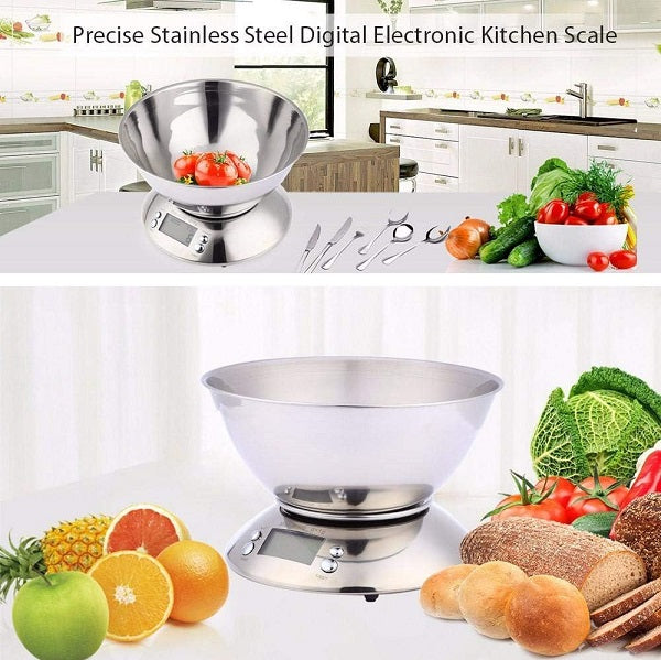 5kg\1g Digital Kitchen Scale With A Bowl
