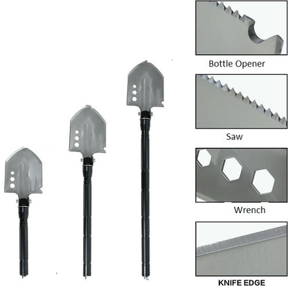 Multifunction Tactical Shovel Folding Camping Survival Emergency Tools