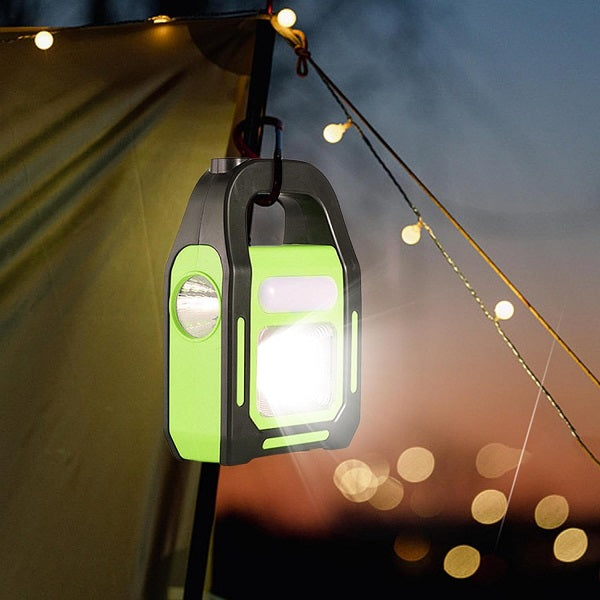 5W Rechargeable Solar Powered LED + COB Emergency Work Light