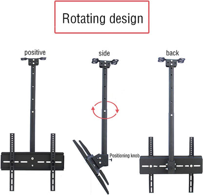 Adjustable 20″To 55″ Tilt Swivel Ceiling Mount TV Bracket