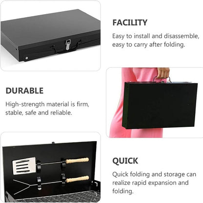 Portable Folding Grill BBQ Camping Braai Stand