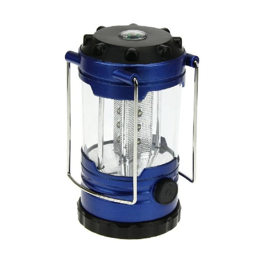 Battery Operated Camping Light With Built-In Compass And Hook