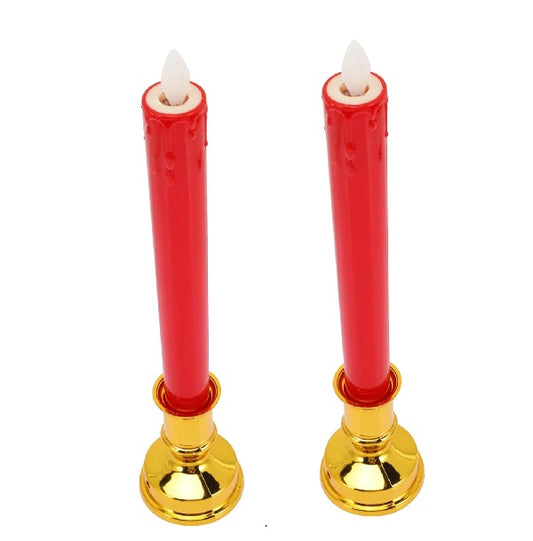 LED Candle with Base Set of 2