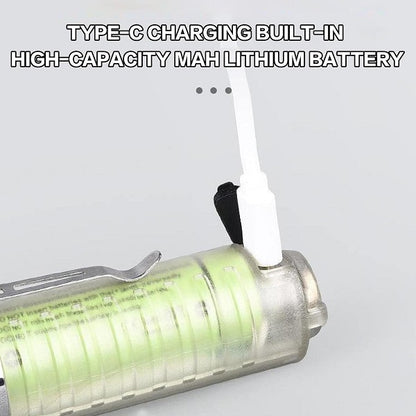 Magnetic Zoom Flashlight With UV Light 6800mah Battery