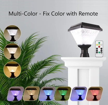 Solar Powered Garden Light RGB ,White & Warm White With Remote Control
