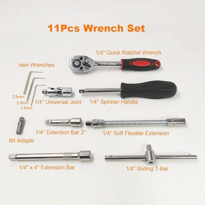 Set of 46 Tool Socket Wrenches