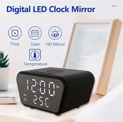 15W Alarm Clock With Wireless Charger + Temperature