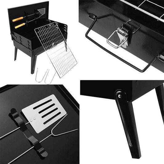 Portable Folding Grill BBQ Camping Braai Stand