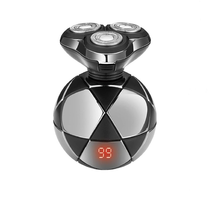 USB Rechargeable 5W Round Shaver With Digital Display