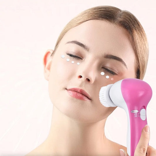 4-In-1 Battery Operated Face Cleaner