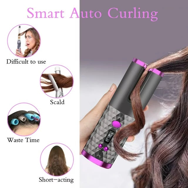 Rechargeable Professional Automatic Hair Curling Iron