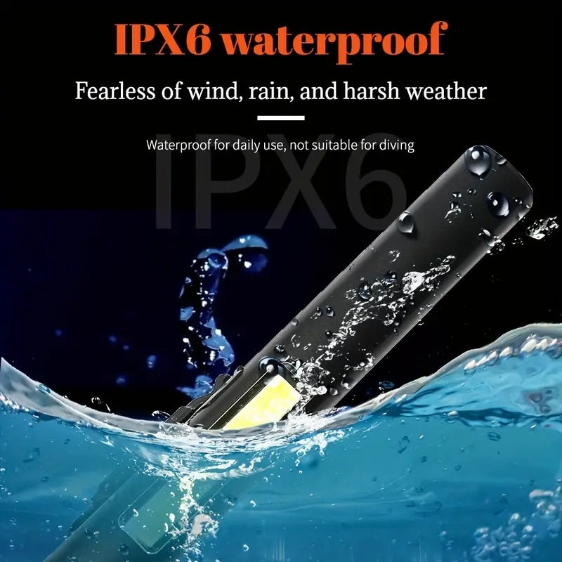 Magnetic Slim 800mah Battery LED + Mini Torch
