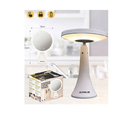 2-In-1 LED Table Lamp Mirror
