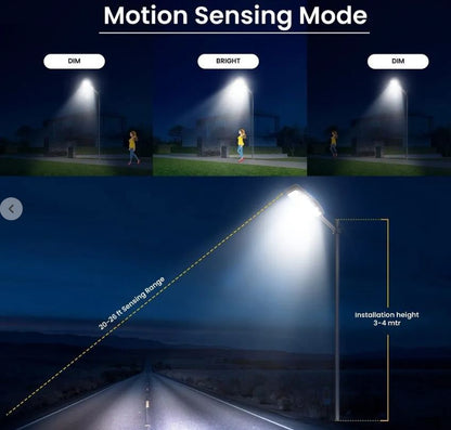400W LED Solar Powered Street Light With Remote Control